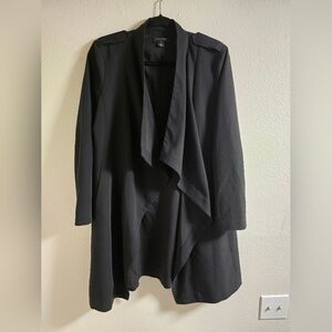 Halogen Draped Front Black Blazer
